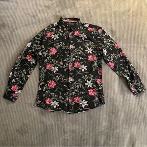Floral Black Shirt for Men